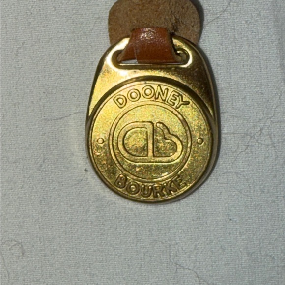 Dooney & Bourke All Weather Leather Crossbody Bag Tan Brown Pebbled AWL Vintage - Picture 4 of 13